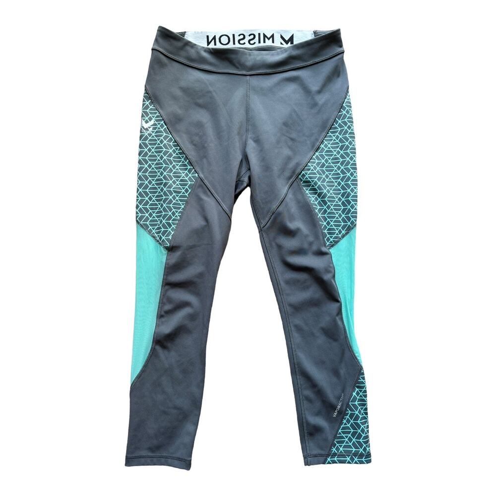 MISSION Women's Vaporactive Radiate Cropped Yoga Leggings bundle of 2 large - Picture 6 of 11
